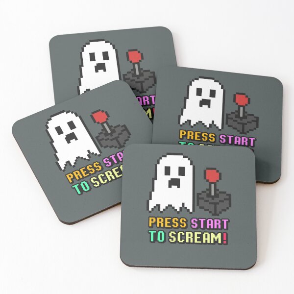 Item preview, Retro Pixel Ghost with Joystick – Funny Halloween Gamer Tee & Gift designed and sold by kakaworld.
