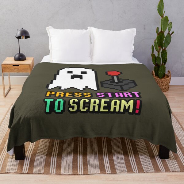 Item preview, Retro Pixel Ghost with Joystick – Funny Halloween Gamer Tee & Gift designed and sold by kakaworld.