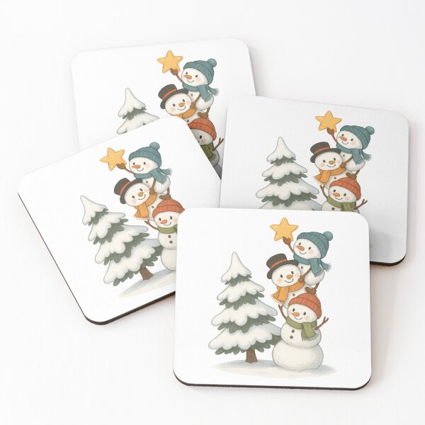 Item preview, Stacking Snowmen Christmas Tree Star | Cute Holiday Winter Design designed and sold by inkoutninja.