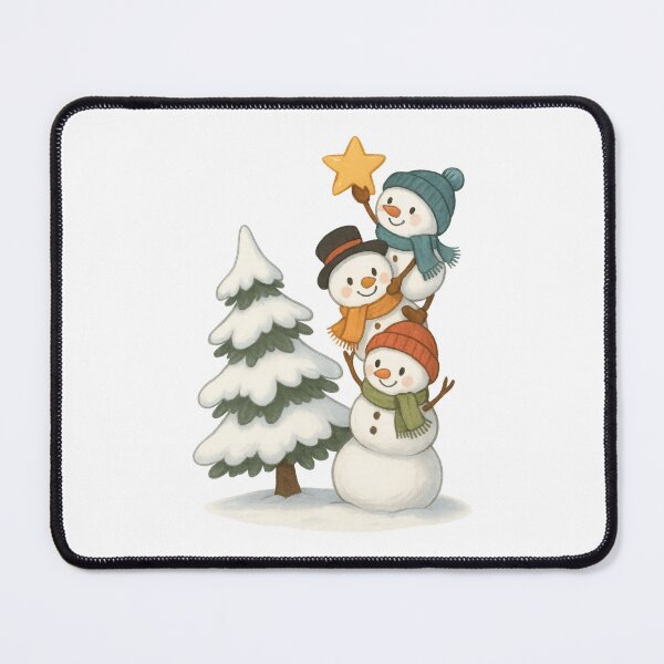 Item preview, Stacking Snowmen Christmas Tree Star | Cute Holiday Winter Design designed and sold by inkoutninja.