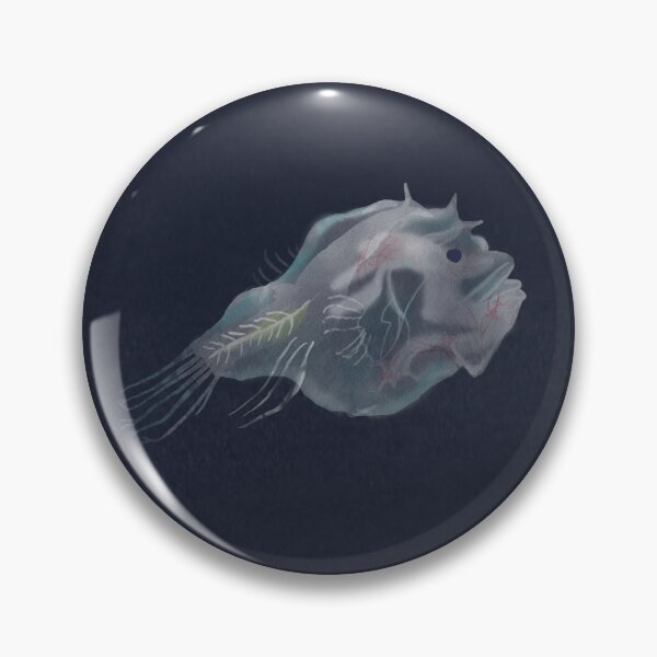 Item preview, Ghostly Anglerfish | Deep Sea Creature Illustration designed and sold by Kyotsube.