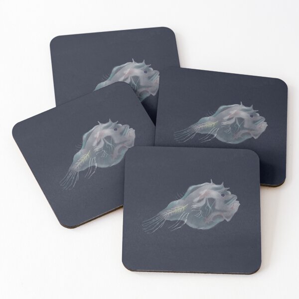 Item preview, Ghostly Anglerfish | Deep Sea Creature Illustration designed and sold by Kyotsube.