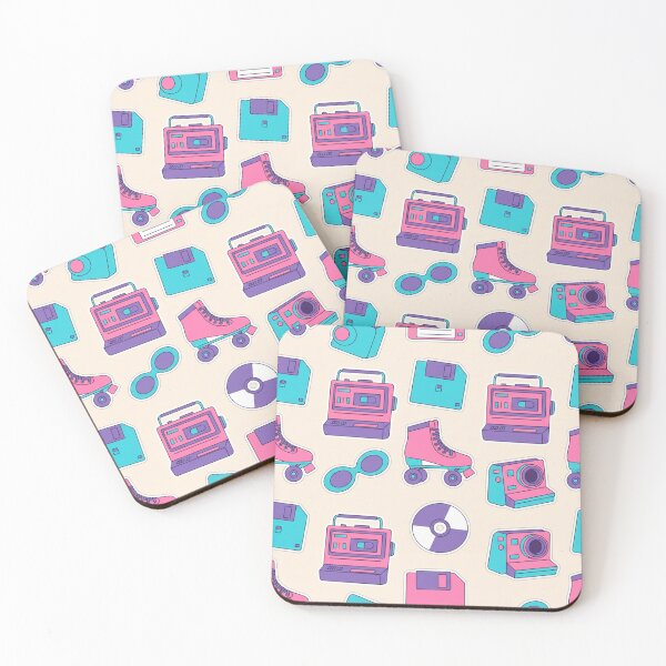 Item preview, 90s Nostalgia Pattern – Retro Tech and Pop Culture Icons designed and sold by skysshobu.