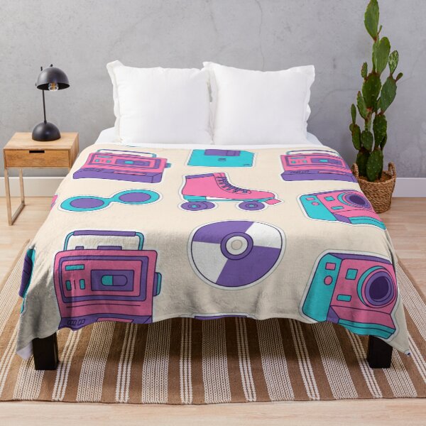 Item preview, 90s Nostalgia Pattern – Retro Tech and Pop Culture Icons designed and sold by skysshobu.