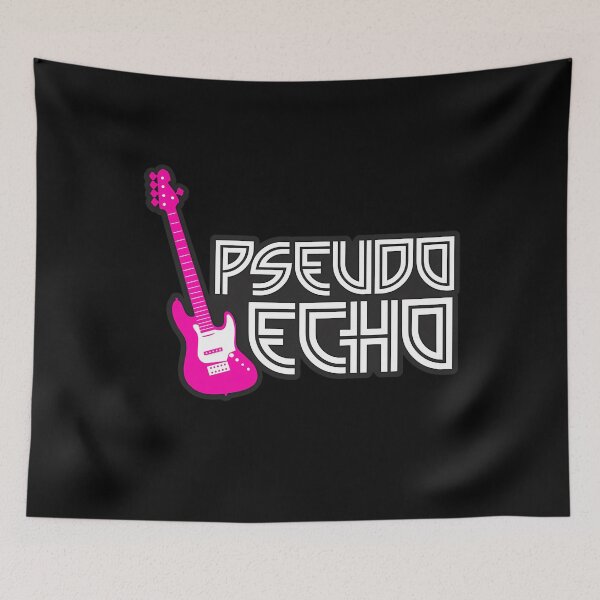 Aperçu de l'œuvre Guitare Pseudo Echo - Rose et Blanc créée et vendue par Stevenmchugh2.