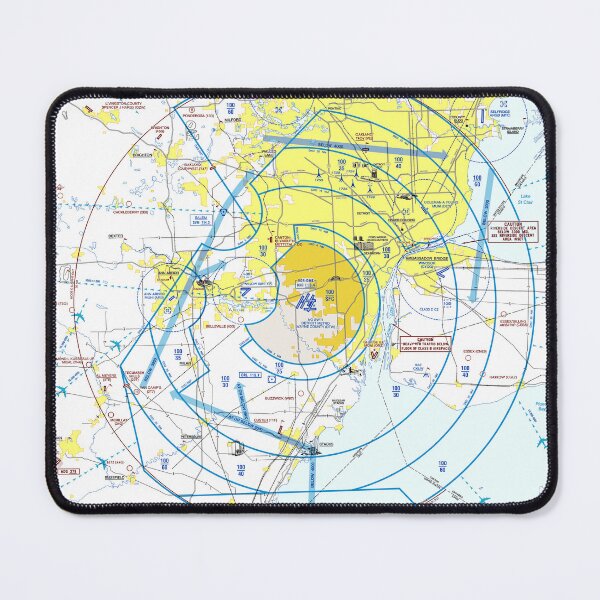 Item preview, Detroit Airport Flyway Chart designed and sold by LAPilotGirl.