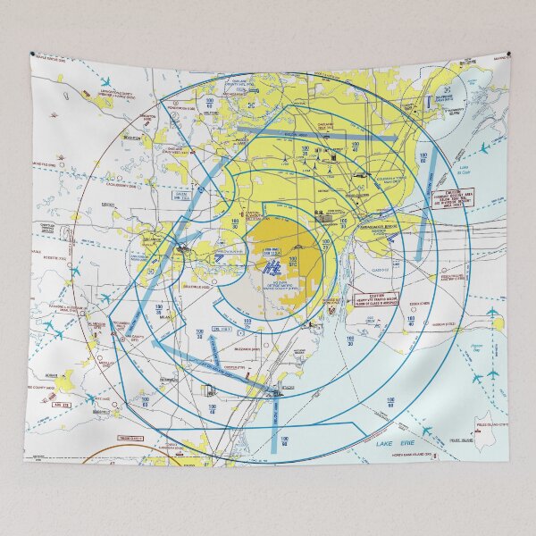 Item preview, Detroit Airport Flyway Chart designed and sold by LAPilotGirl.