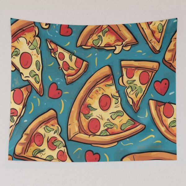 Item preview, "Pizza Explosion: Joyful Love for Pizza" designed and sold by Artisticanvas.