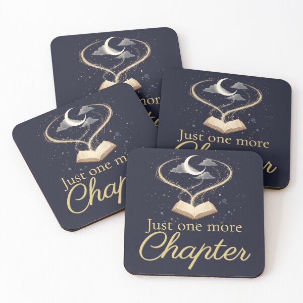 Item preview, Just One More Chapter | Celestial Night Reader Design for Book Lovers designed and sold by Petal & Flame.