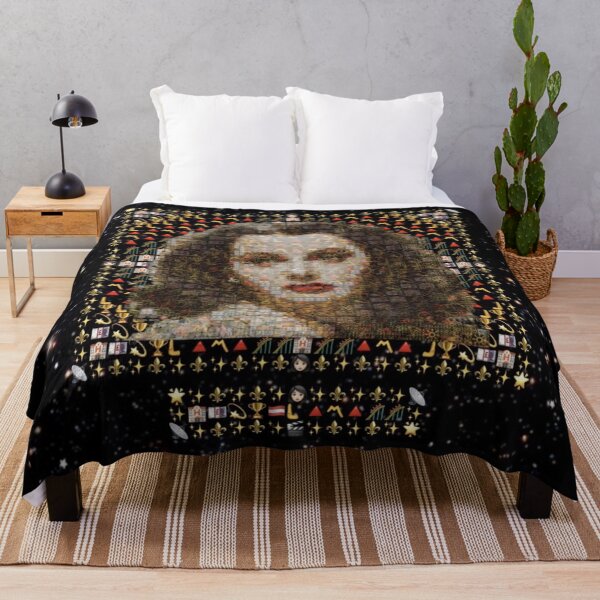Item preview, Hedy Lamarr Pop Art Portrait – Modern 2025 Emoji Emblem Tribute of the Inventor of Wi-Fi | Vibrant Luxury Wall Art designed and sold by Emoji Emblems.