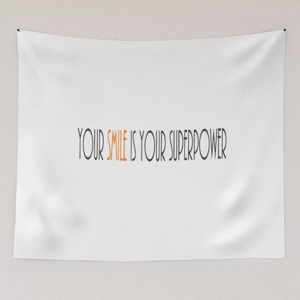 Item preview, Your Smile Is Your Superpower – Positive Inspirational Quote Design designed and sold by Beautiful art store.