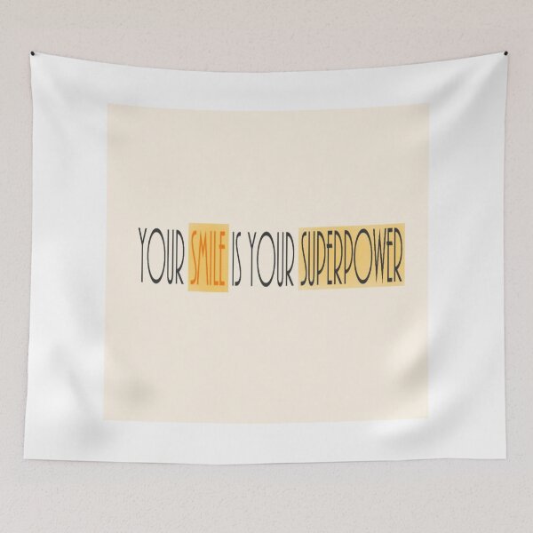 Item preview, Your Smile Is Your Superpower – Positive Inspirational Quote Design designed and sold by Beautiful art store.