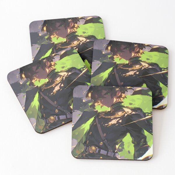 Item preview, Hyakuya Yuuichirou Seraph of the End Anime Green Flame designed and sold by earlobejerk.