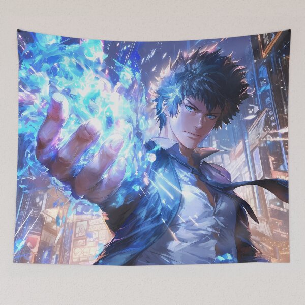 Item preview, Shinya Kogami Blue Energy Psycho Pass Anime designed and sold by earlobejerk.