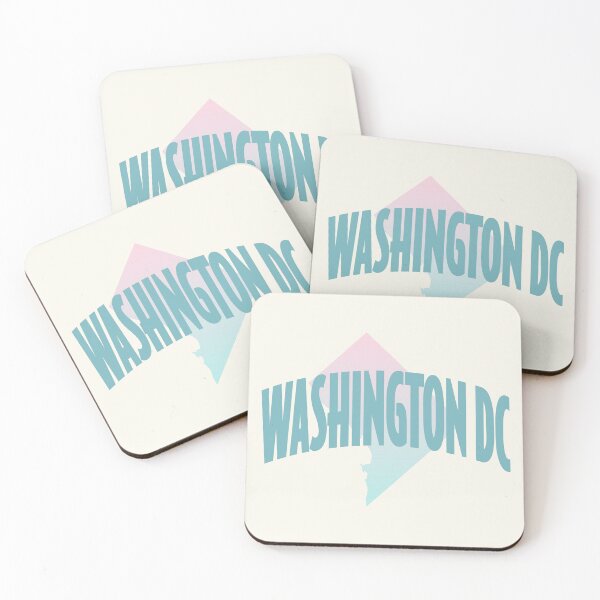 Item preview, Washington DC - Retro Style Curved Text with State Shape designed and sold by chosenhomes.