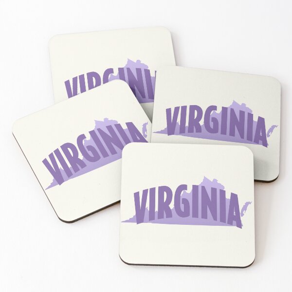 Item preview, Virginia - Retro Style Curved Text with State Shape designed and sold by chosenhomes.