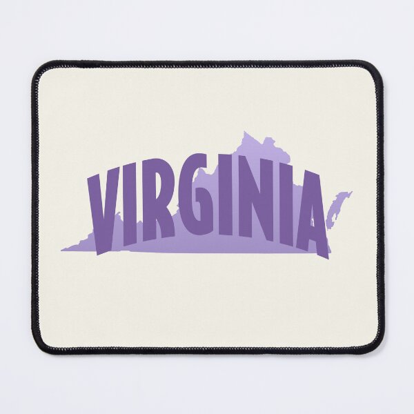Item preview, Virginia - Retro Style Curved Text with State Shape designed and sold by chosenhomes.