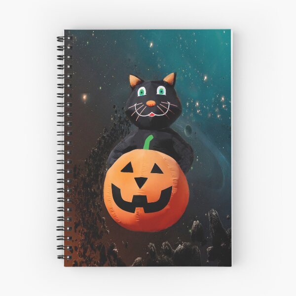 Item preview, Halloween Cat Floating in For Treats  designed and sold by heatherfriedman.