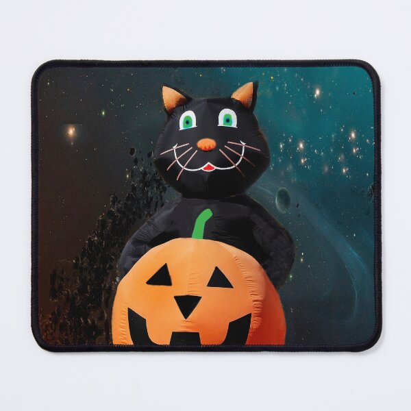 Item preview, Halloween Cat Floating in For Treats  designed and sold by heatherfriedman.