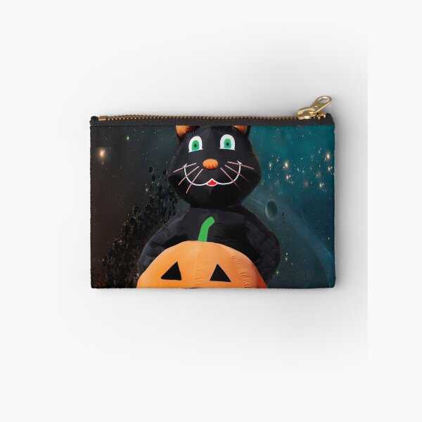 Item preview, Halloween Cat Floating in For Treats  designed and sold by heatherfriedman.