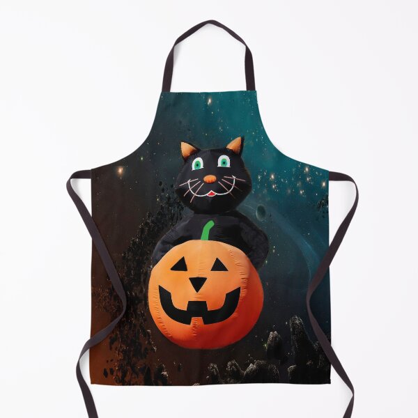 Item preview, Halloween Cat Floating in For Treats  designed and sold by heatherfriedman.