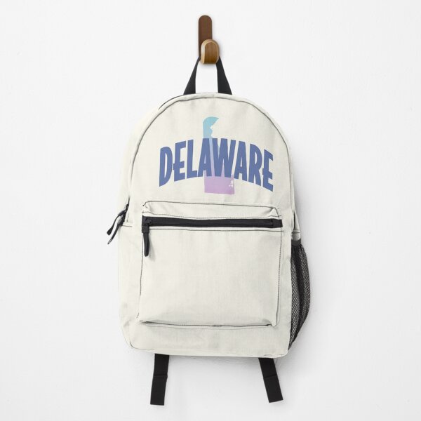 Item preview, Delaware - Retro Style Curved Text with State Shape designed and sold by chosenhomes.