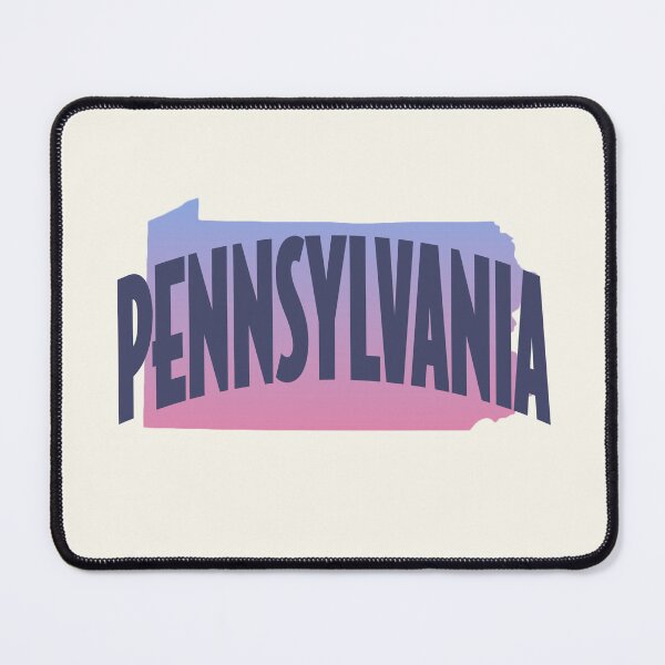 Item preview, Pennsylvania - Retro Style Curved Text with State Shape designed and sold by chosenhomes.
