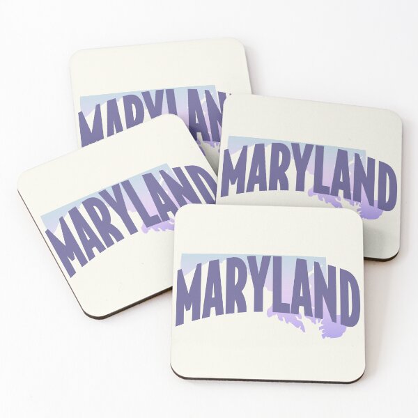 Item preview,  Maryland - Retro Style Curved Text with State Shape designed and sold by chosenhomes.