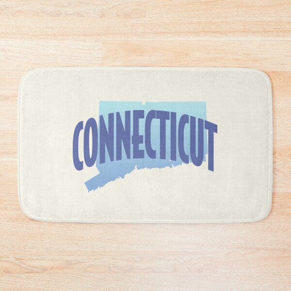 Item preview, Connecticut - Retro Style Curved Text with State Shape designed and sold by chosenhomes.