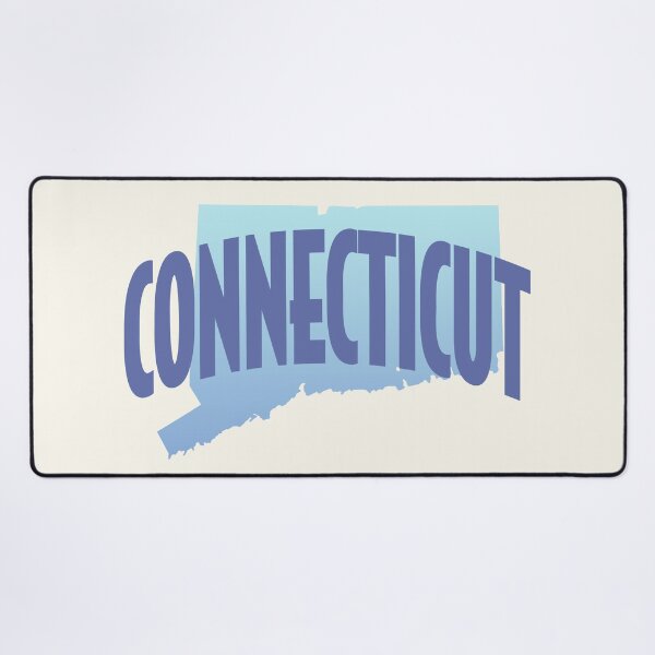 Item preview, Connecticut - Retro Style Curved Text with State Shape designed and sold by chosenhomes.