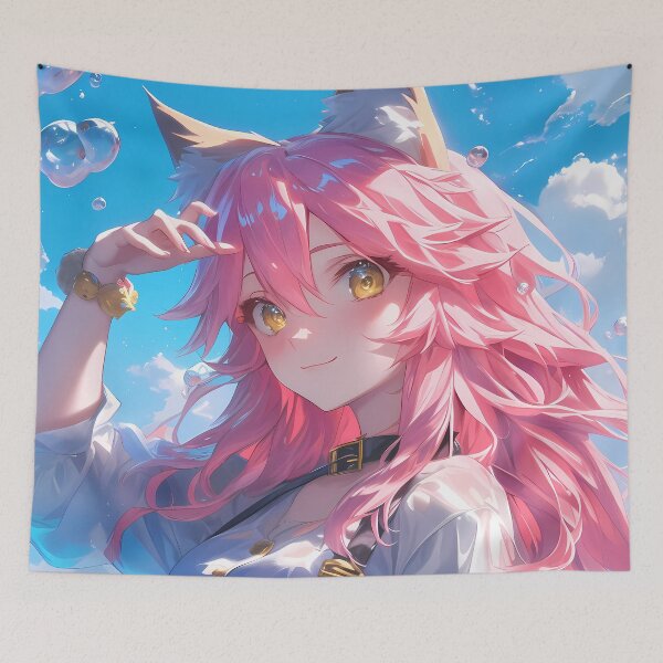 Item preview, Tamamo no Mae Ocean Charm Fate Grand Order Game Girl designed and sold by earlobejerk.