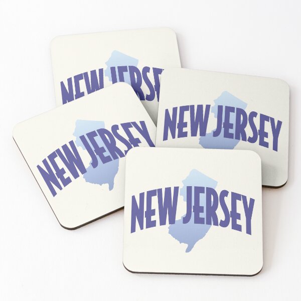Item preview, New Jersey - Retro Style Curved Text with State Shape designed and sold by chosenhomes.