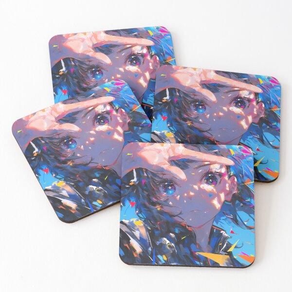 Item preview, Ai Hoshino vibrant abstract portrait in Oshi no Ko anime designed and sold by earlobejerk.