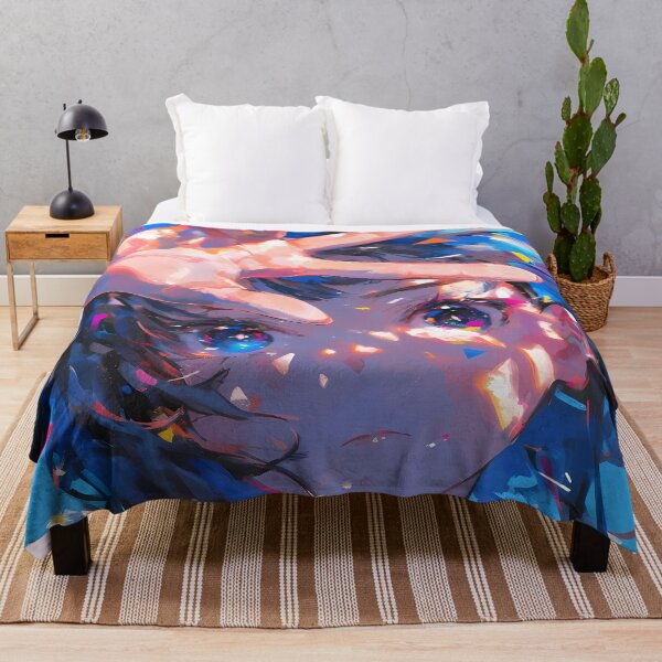 Item preview, Ai Hoshino vibrant abstract portrait in Oshi no Ko anime designed and sold by earlobejerk.