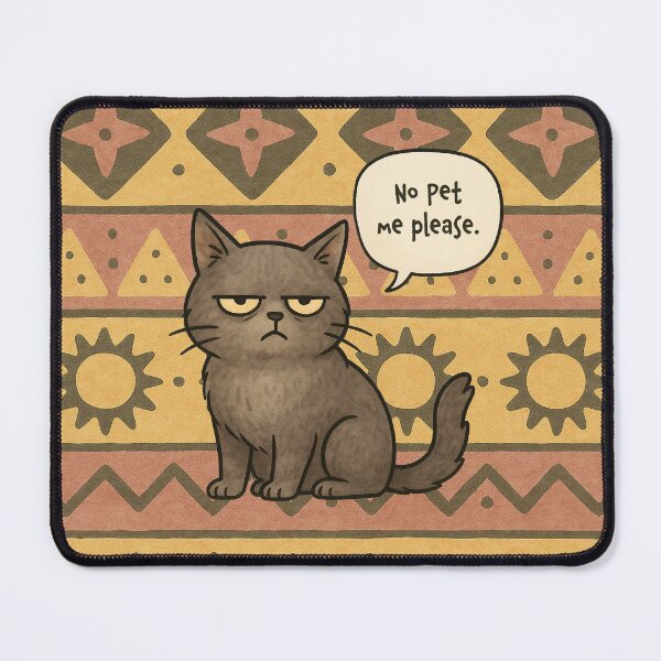 Item preview, No Pet Me Please designed and sold by Nope Cats.