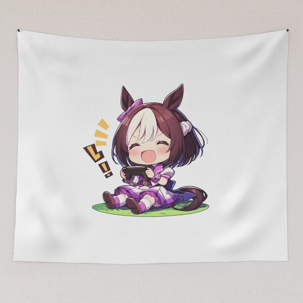 Item preview, Special Week Uma Musume Pretty Derby Anime Cute Chibi Playing Video Game designed and sold by earlobejerk.