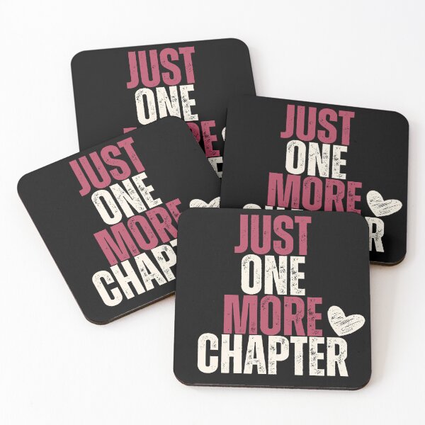 Item preview, Just One More Chapter | Grunge Book Lover Typography Design designed and sold by Petal & Flame.