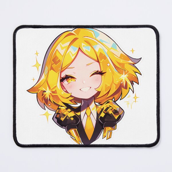 Item preview, Yellow Diamond Land of the Lustrous Anime Cute Chibi Playing Video Game designed and sold by earlobejerk.