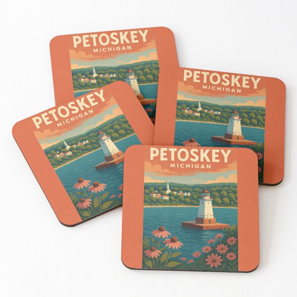 Item preview, Petoskey Michigan Vintage Travel Design designed and sold by American Travels.