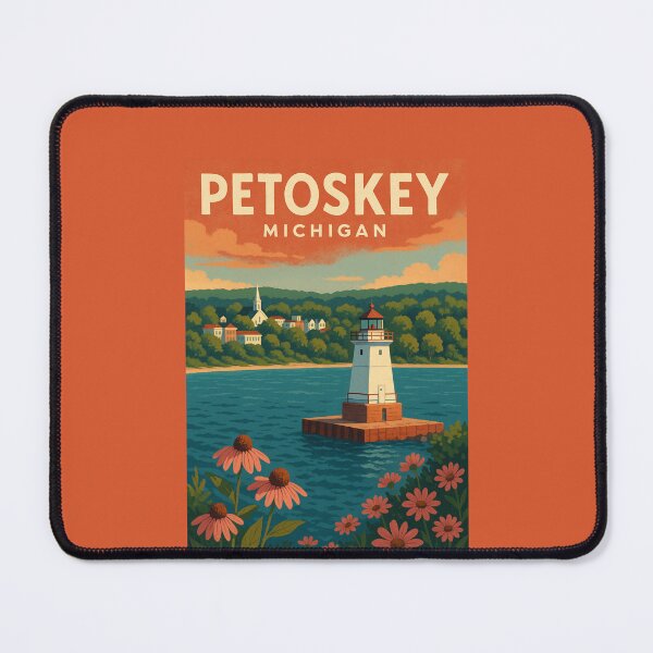Item preview, Petoskey Michigan Vintage Travel Design designed and sold by American Travels.