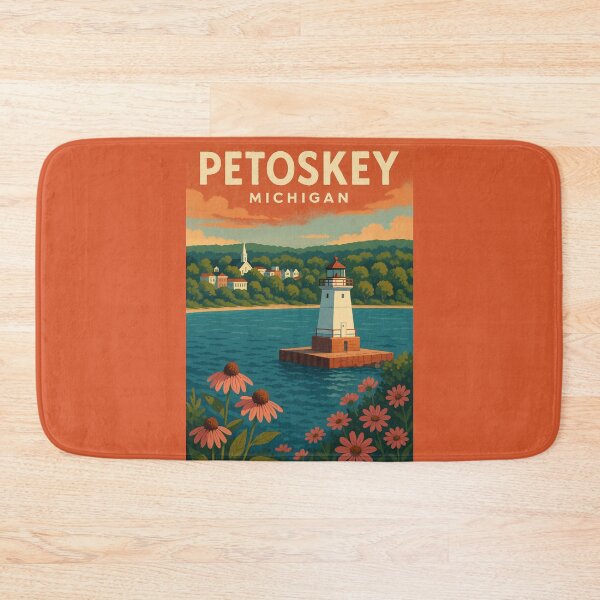 Item preview, Petoskey Michigan Vintage Travel Design designed and sold by American Travels.