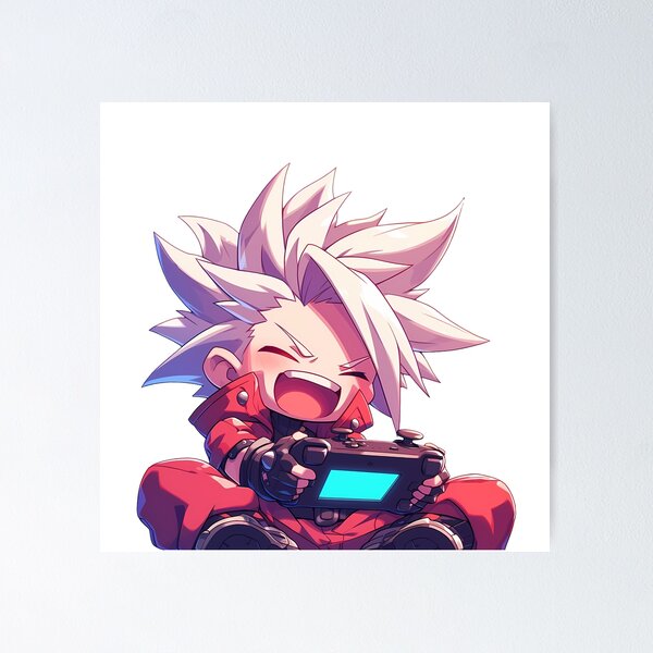 Item preview, Ragna the Bloodedge Blazblue Game Cute Chibi Playing Video Game designed and sold by earlobejerk.