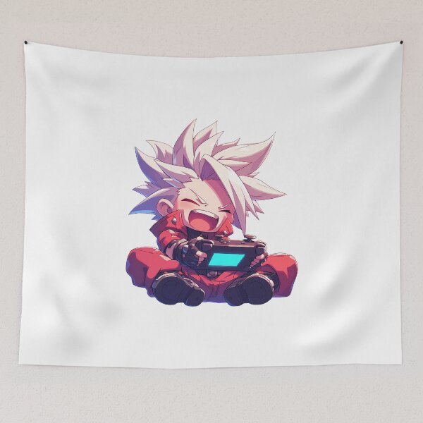 Item preview, Ragna the Bloodedge Blazblue Game Cute Chibi Playing Video Game designed and sold by earlobejerk.