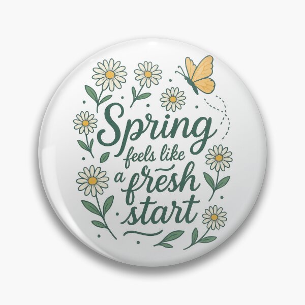 Item preview, Spring Feels Like a Fresh Start | Floral Nature Quote Design designed and sold by inkoutninja.