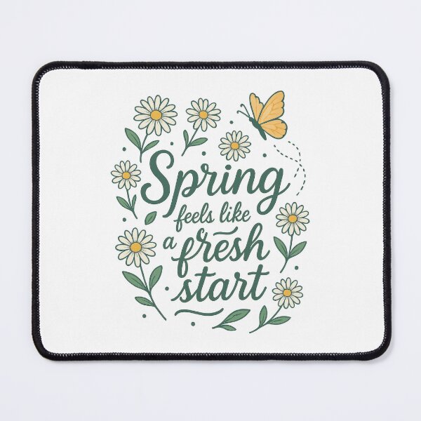 Item preview, Spring Feels Like a Fresh Start | Floral Nature Quote Design designed and sold by inkoutninja.