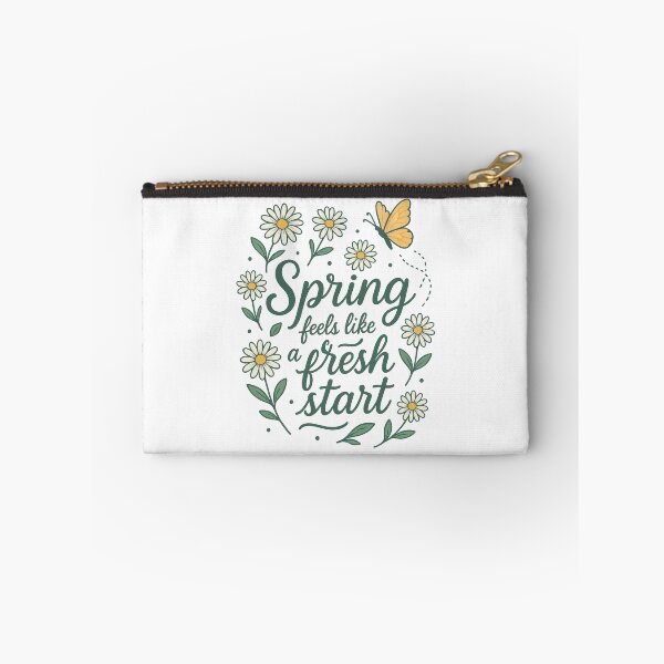 Item preview, Spring Feels Like a Fresh Start | Floral Nature Quote Design designed and sold by inkoutninja.