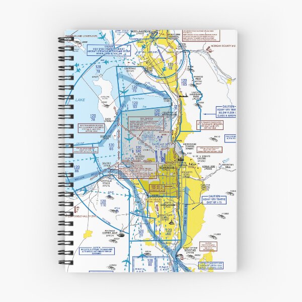 Item preview, Salt Lake City Airport Flyway Chart designed and sold by LAPilotGirl.