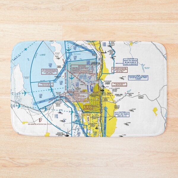 Item preview, Salt Lake City Airport Flyway Chart designed and sold by LAPilotGirl.