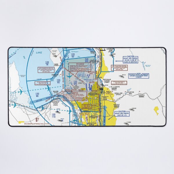 Item preview, Salt Lake City Airport Flyway Chart designed and sold by LAPilotGirl.