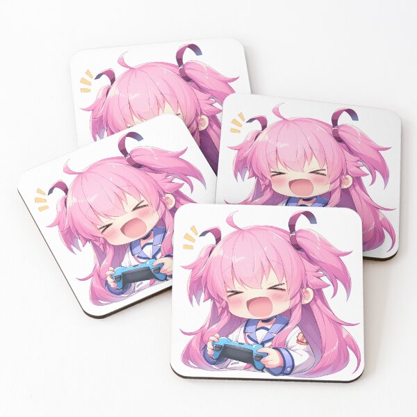 Item preview, Yui Angel Beats Anime Cute Chibi Playing Video Game designed and sold by earlobejerk.